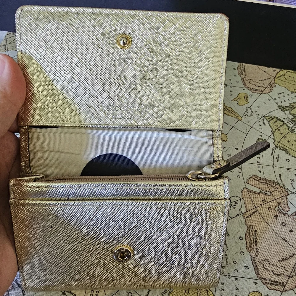 Kate Spade ♠️‎ little golden wallet